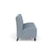 Lesro Siena Lounge Reception Armless 3 Seat Tandem Seating No Center Arms, Black, RS Rain Song Upholstery SN3102 - alternate 3